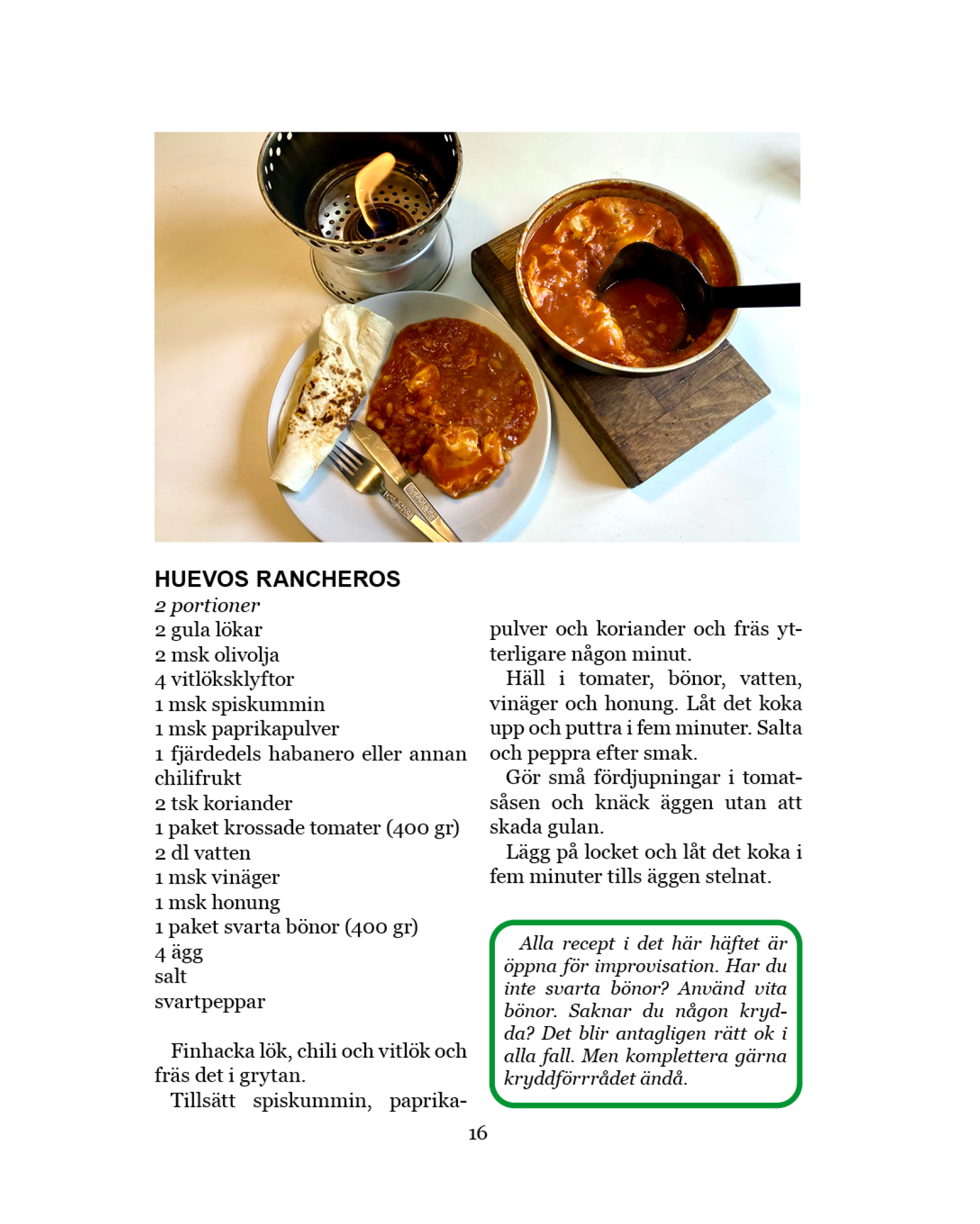 Kokbok för strömlösa